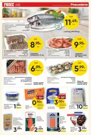 Folleto FROIZ Página 5: Martiko Salmón Ahumado Noruego €2,45, La Gula del Norte €3,00