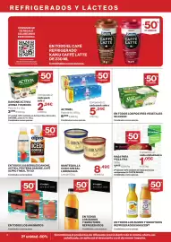 Catálogo Supercor Página 8: Kaiku caffé latte en todo el café refrigerado, ACTIVIA Danone avena y nueces €2,24