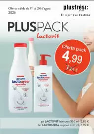 Folleto Plusfresc Página 1: Lactovit lactourea €4,99, Lactovit - lactourea €4,99