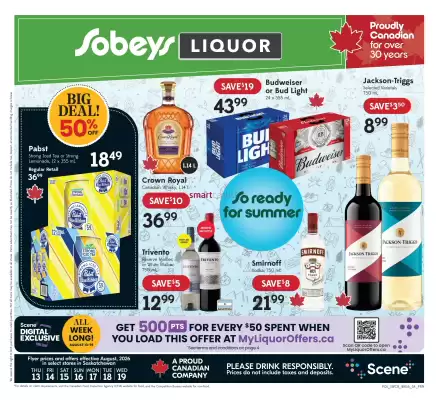 Sobeys Liquor (valid until 19-08)