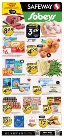 Sobeys flyer week 33 Page 1: Fresh Boneless Top Sirloin Premium Oven Roast or Family Size Grilling Steaks €8,88