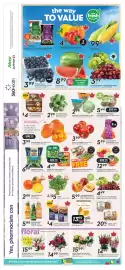 Sobeys flyer week 33 Page 4: Taylor farms chopped or leaf salad kits €5,50, Compliments rainbow peppers €4,99