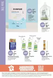 Catalogue L'Eau Vive page 10: PIMPANT Lessive Universelle €12,54, ETAMINE DU LYS Lessive lavandin €16,11