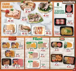 Volantino CTS Supermercati Pagina 37: Pollo Rurale bistecccona €4,99, Salsicce Verdone Martini €5,90