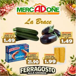 Volantino MercADone Pagina 8: Pescanova Gambón €21,90, Pannocchie pulite org. €1,99