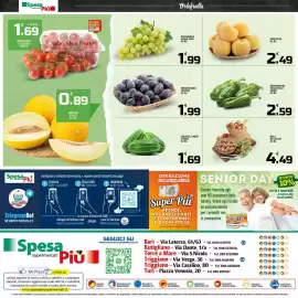 Volantino SpesaPiù Supermercati Pagina 12: Peperoncini friggitelli verdi €2,59, Percoche €2,49
