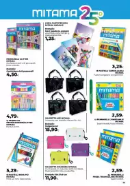Volantino Unicoop Pagina 17: 18 pastelli mina più mitama €5,29, 13 Penne Gel Multicolor Mitama €4,79