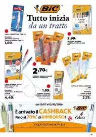 Volantino Unicoop Pagina 19: Penna a sfera 4 colori Bic €2,75, 10 penne a sfera cristal multicolour bic €2,99