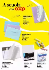 Volantino Unicoop Pagina 2: Gessi giganti Coop €2,24, Maxi quaderno ROMIA €0,93