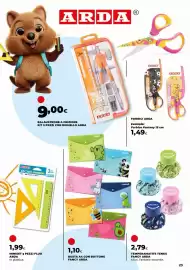 Volantino Unicoop Pagina 23: Miniset 3 pezzi fluo Arda €1,99, Temperamatite tenks fancy arda €2,79