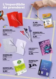 Volantino Unicoop Pagina 37: Cartellina con elastico Disney Stitch €3,29, Carta ufficio Coop €3,97
