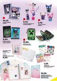 Volantino Unicoop Pagina 8: Evidenziatore bullet 3 colori Kuromi €3,45, Temperamatite Kuromi €2,75