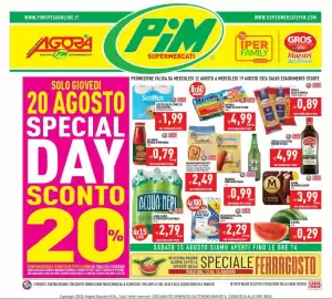 Volantino Iperfamily Pagina 1: Acqua di Nepi effervescente naturale €2,79, Anguria €0,29