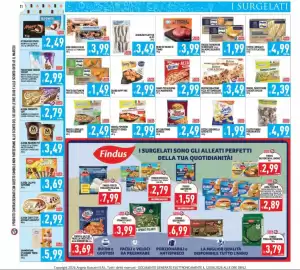 Volantino Iperfamily Pagina 11: Frosta fishburger di merluzzo €1,99, Buitoni Creazione pizza rettangolare €3,49
