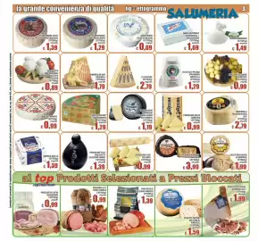 Volantino Top Supermercati Pagina 3: Santa Maria Canestrato misto €1,29, Brie Entremont €0,99