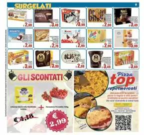 Volantino Top Supermercati Pagina 9: Algida Cucciolone €3,99, Estathe ice stick limone pesca €2,99