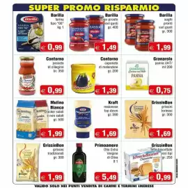 Volantino Magazzini Smart Pagina 3: Caponatina dei Fratelli Contorno €1,39, Barilla sugo pronto vari gusti €1,49