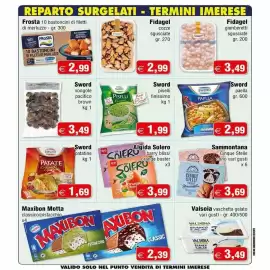 Volantino Magazzini Smart Pagina 9: Algida Solero barry bliss/orange buster €3,99, Fidagel cozze sgusciate €2,99