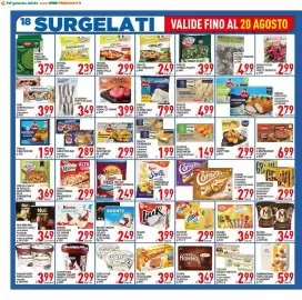 Volantino Iper Triscount Pagina 18: La Valle degli Orti Bastoncini verdure/spinaci €1,49, Kinder cioccolato ice cream €2,99
