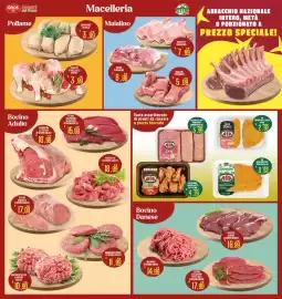 Volantino Supermercati EffePiù Pagina 3: Sovracosce di pollo €3,99, Fettine sceltissime di fracosta di bovino adulto €15,99