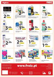 Folheto Froiz Página 8: Gel de banho Alfazema ou Leite de Burra Confiança €2,14, Papel higiénico renova €1,80