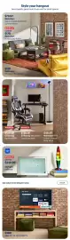 Walmart flyer Page 26: Mainstays black or gold aluminum curved mirror €79,97, Mainstays studio grey futon €178,00