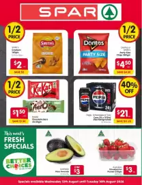 Spar catalogue week 33 Page 1: Pepsi Max €21,00, Doritos Party Size €4,50