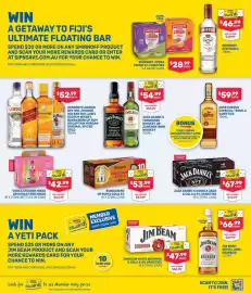 SipnSave catalogue Page 2: Jack Daniel's Tennessee Whiskey or Jameson Irish Whiskey €54,99, Vodka Cruiser Mixed €42,99