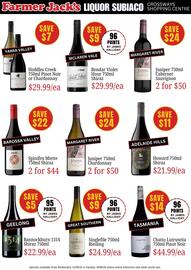 Farmer Jack's catalogue week 33 Page 22: Juniper Cabernet Sauvignon €50,00, Hoddles Creek Pinot Noir or Chardonnay €29,99