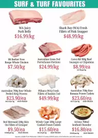 Farmer Jack's catalogue week 33 Page 2: Australian Grass Fed Porterhouse Portions €24,99, Caves Rd 500g Beef Sausages €8,99
