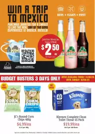 Farmer Jack's catalogue week 33 Page 9: Kleenex Complete Clean Toilet Tissue €19,99, JC's Round Corn Chips €4,99