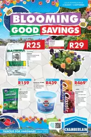 Chamberlain catalogue Page 1: Classic Montego Dog Food €469,00, HTH Granular+ Chlorine mineralsoft €439,00