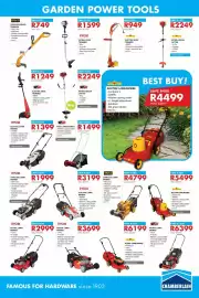 Chamberlain catalogue Page 11: RYOBI PETROL LAWN MOWER €3.699,00, Lawn Star Push Lawn Mower €1.499,00