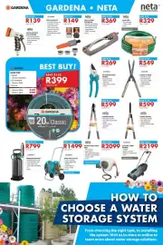 Chamberlain catalogue Page 12: Oscillating Sprinkler neta €369,00, GARDENA HOSE TROLLEY SET €1.499,00