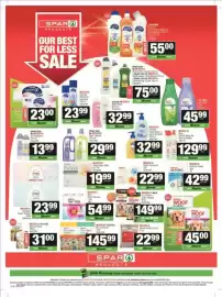 SuperSpar catalogue Page 8: Dry chunks (excl. puppy) €149,99, Spf50 spray for kids or adults €129,99
