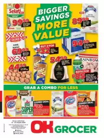 OK Grocer catalogue Page 1: Crest Choice Chicken Fresh Whole Chicken In Bag €54,99, COMBO DEAL €99,00