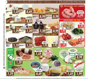 Volantino Supermercati Agorà settimana 33 Pagina 7: Savelli Salsicce Macinate di Norcia €3,99, Soresina provolone dolce €0,99