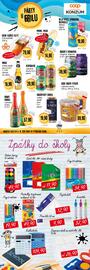 Konzum leták Strana 4: Vodňanské kuře uzené kuřecí filety €79,90, Prager's kombucha original, matcha €39,90