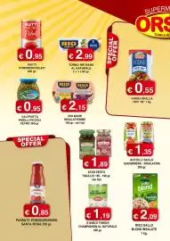 Volantino Orsini Market Pagina 4: Acetelli Sacla' Giardiniera - Insalatina €1,35, D'Amico funghi champignon €1,19