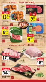 Intermarche gazetka tydzień 33 Strona 10: Szponder wołowy z kością €34,99, Udziec z indyka z kością €18,99