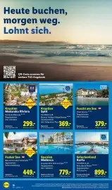 Lidl Reisen Prospekt Seite 10: TUI Spanien Mallorca €779,00, Griechenland Korfou TUI KIDS CLUB Roda Beach Resort €899,00