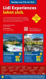 Lidl Reisen Prospekt Seite 2: Therme Erding in Deutschland €89,00, Saliter Hof im Salzburger Land €89,00