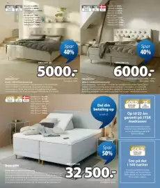 JYSK tilbudsavis Side 10: DUNLOPILLO OSA elevationsseng €32.500,00, DREAMZONE IVALO + EKSO kontinentalseng €5.000,00