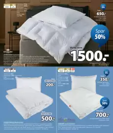 JYSK tilbudsavis Side 14: ANEMONE moskusdundyne €1.399,00, Pude €1.299,00