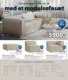 JYSK tilbudsavis Side 5: SKIBBY sofamodul, hjørne/ende €1.750,00, SKIBBY sofamodul, chaiselong/puf €900,00