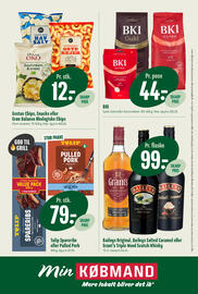 Min Købmand tilbudsavis uge 33 Side 14: BKI (kaffe) €44,00, Baileys eller Grant's whisky €99,00