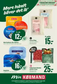 Min Købmand tilbudsavis uge 33 Side 1: Gestus Pålæg €15,00, Buko Smelteost eller Flødeost €12,00