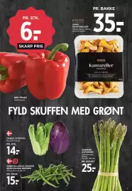 MENY tilbudsavis uge 33 Side 7: Grøn Balance Danske Økologiske Bønner €15,00, Grønne asparges €25,00