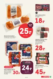 SPAR tilbudsavis uge 33 Side 16: Brioche Fastfoodbrød €25,00, Højer Spegepølse €45,00