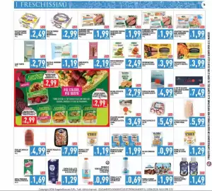 Volantino Pim Supermercati Pagina 16: Icelander salmone norvegese €3,49, Foodlab carpaccio di tonno €4,99